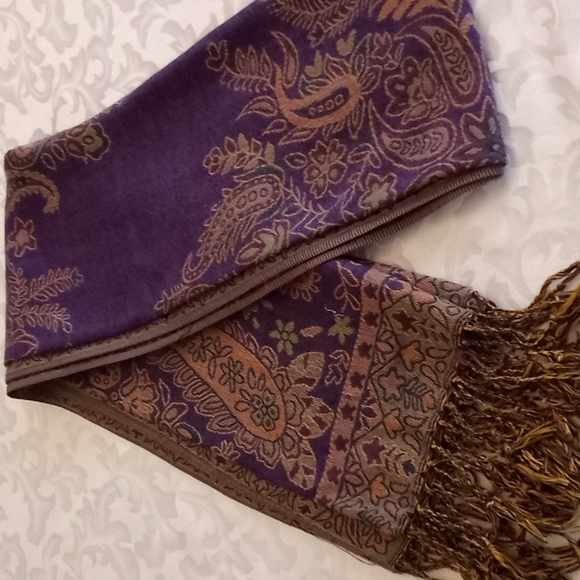 Purple Multi Pashmina, 26x64 (NWOT) - Picture 2 of 3